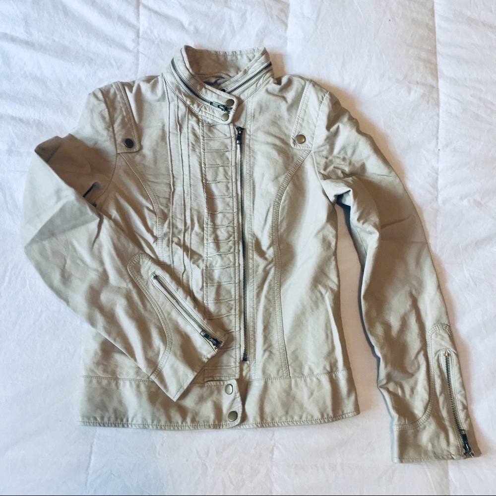 Flying Tomato Vegan Leather Moto Jacket